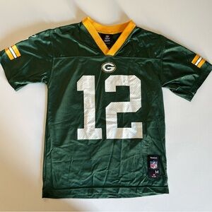 Vintage Reebok Aaron Rodgers Green Bay Packers Youth Medium Football Jersey